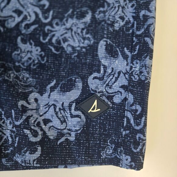 Sperry Water Shorts Size 30 – Octopus Print Swim Trunks – Navy Blue NWT - Picture 7 of 16